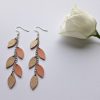 Lapiņu auskari bēšs-rosegold