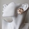 Puķu auskari rosegold