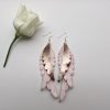 Spalvu auskari bēšs-rosegold