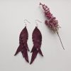Spalvu auskari violets-plūme